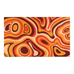 Oranž Retro Spiraalvaip Ps&uuml;hhedeelne Groovy 70ndate Vaip Laineline Trippy Vaip Ala vaip magamistoa esteetika jaoks Retro vaibad Y2k sisustus Kodused vaibad 120x160cm brown