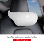 Kvaliteetne nahast autoistme peatoe m&auml;luvahust mugav kaelapadi Tesla Model 3 Y S X Cybertruck Juguete autointerj&ouml;&ouml;ridele