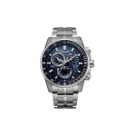 Citizen Eco-Drive Mitme sagedusriba Raadiojuhtimisega Roostevabast terasest Veekindel Kvartsist K&auml;ekell Meeste kellad Sinine CB5880-54L Blue Dial