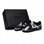 Nike Air Force 1 Rula Kingad Unisex Madalad Must/Valge/H&otilde;bedane CW2288-001(Team80-S-BOX) 40.5
