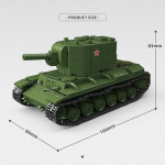 Teine maailmas&otilde;da WW2 Armee S&otilde;jav&auml;elased S&otilde;durid KV-2 Raske tank Mudel Ehitusklotsid Tellised M&auml;nguasjad Lastele