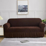 1 tk K&otilde;rge elastsusega žakaarkangas diivanikate seelikuga Masinpestav 1/2/3/4-kohaline diivanikate kaitsja Funda De Sof&aacute; Jacquard 1-Seater-90-140cm gray