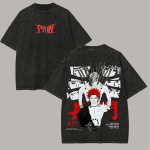 Pain Nagato T-s&auml;rk Naruto Meestele Happepesu Tagak&uuml;ljel Tr&uuml;kk Akatsuki Anime Graafiline Puuvillane Streetwear Rinnegan Vintage Vabaaja T-s&auml;rk M