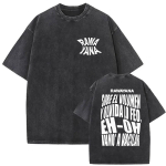 Rawayana Kus On After Tour Retro Pesitud T-s&auml;rgid Mehed Naised Harajuku R&otilde;ivad Moodne T-s&auml;rk Vabaaja &Uuml;lesuurusega T-s&auml;rk L black