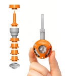 Aerogogo Giga Pump Air Ultra Light 28g Kaasaskantav Mini &Otilde;hupump Telkimine Iset&auml;ituv Matti Torupump 1oz &Uuml;limalt V&auml;ike Juhtmevaba T&auml;itur Seljakott oranž