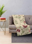 Laura Ashley lilled linnud Tekk Luksuslik disainer raske magamiseks Tekid 150X180CM gray