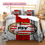 PSV Eindhoven logo Muster Voodipesu Kodukaunistus S&uuml;nnip&auml;evakingitus (1 * tekikott + 2 * padjap&uuml;&uuml;ri, ilma s&uuml;damikuta) 135x200cm