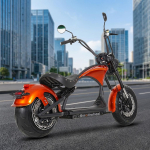 EL-i laos Citycoco Elektriroller 2000W 14 Paksude Rehvidega T&auml;iskasvanutele 60V 30Ah M1P Elektriroller 45km/h COC E-chopper Elektriroller 2000w 60 V Front 14inch; Rear 13inch oranž
