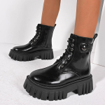 Uued naiste mootorrattasaapad vabaajajalatsid Naiste nahk Minimalistlik klassikaline punk naiste gooti kingad platvormsaapad naistele Botas Mujer 36