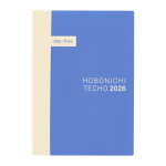 Hobonichi Techo 2026 Peamine p&auml;evikuvaba planeerija [A6/Kuine + M&auml;rkmik/Jaanuar/Esmasp&auml;evast algav] sinine