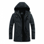 Meeste pestud puuvillane paks fliis vabaaja talvine soe jope Meeste parkmantel Tuulekindel kapuutsiga jakid mees M