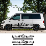 4 tk/partii autokleebised Haagissuvila kaubiku jaoks Volkswagen VW Transporter T4 T5 T6 Multivan Caravelle DIY kleebised tarvikud SWB