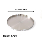 Roostevabast terasest &uuml;mmargune serveerimisalus harjatud viimistlusega hotelli ja koduseks kasutamiseks Diameter 32cm