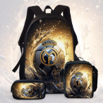Jalgpalli multifilmiprint G&uuml;mnaasiumi seljakott Kolmeosaline Laste koolikott Algkooli seljakott Three piece set