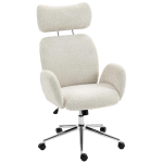 Kontoritool reguleeritava peatoega, ergonoomiline t&ouml;&ouml;laua tool, kallutusfunktsioon, k&otilde;rguse reguleerimine, hall-valge 75 x 65 x 123 cm helehall v&auml;rv