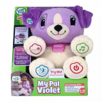 LeapFrog Minu S&otilde;ber Violet Elektrooniline Interaktiivne Pehme M&auml;nguasi Lemmikloomakoer Heli ja Valguse Muusikaga &Otilde;pib Hispaania Keelt Inglise Keelt Varajased M&auml;nguasjad
