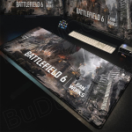 Uus lahe m&auml;ngutapeet Battlefield 6 Hiirematt Lauamatt Suur libisemiskindel libisemiskindel Klaviatuur Ergonoomiline Kontor Kummist PC Kodu Kohandatud 600x300x2mm