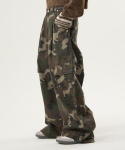 TUNDMATU PLANEET [Fliisvoodriga versioon lisatud] Kamuflaaž Laiad cargo-p&uuml;ksid Camo/(Fleece-Lined) M gray