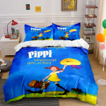 Pipi Pikkusukk Seikluskomplekt Voodipesu Tekikott Komplekt Tekikott Padjap&uuml;&uuml;rid (1* Tekikott 2* Padjap&uuml;&uuml;ri, without tekikate) 135x200cm blue