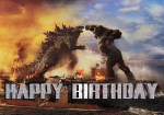 Koletis Godzilla King Kong Palju &otilde;nne S&uuml;nnip&auml;evaks Taustapilt B&auml;nner Hiiglaslikud Koletised Lahing Teema Lastepeo Kaunistus Foto Taust Tarvikud 90.6x70.8inch/230*180cm