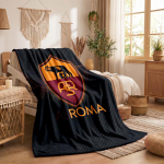 AS Roma teemaline fliispleed Hubane pehme pl&uuml;&uuml;spleed magamistoa, diivani, reisimise jaoks 130x150cm