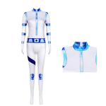 Anime tegelase cosplay &uuml;likond Halloweeni jaoks, unisex, m&auml;nguteema, h&otilde;imkondlik stiil Kim,XXXL white