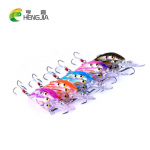 HENGJIA 5tk Crankbait Swim Bait 8fishes plastist biooniline vobler kalastustarvete kalavarjud