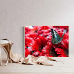 Teemantmaaling Lill Teemanttikandid Liblikas t&auml;isring puur Rhinestone Pilt Kodukaunistus 20X30CM