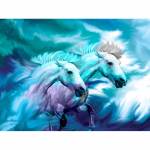 Teemanttikandid Loomade hobune kivist ristpistes Teemantmaaling Hobuk&auml;sit&ouml;&ouml; Seinakaunistus 20X30CM