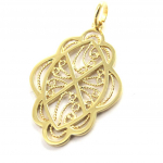Les Tr&eacute;sors De Lily [M7345] - Pendentif plaqu&eacute; Or 'Carmen' dor&eacute; - 36x20 mm kuld