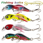 Minnow kalap&uuml;&uuml;gis&ouml;&ouml;dad 4 tk kunstlik k&otilde;va s&ouml;&ouml;t Topwater Ujuv Popper Peibutis Bass Crankbait Tackle