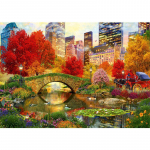 Teemantmaali maastik Central Park s&uuml;gis Pildid Teemanttikandid Ristpisted 20X30CM