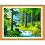 Puu teemanttikandid Seinakleebised Scenic Teemantmaal Ristpistes Pilt K&auml;sitsi valmistatud teemant 20X30CM