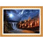 5d isetegemise tikandid ilma tule v&otilde;i veeta teemantmaaling ristpistes t&auml;is&uuml;mmarguse puur Rhinestone kodu 20X30CM