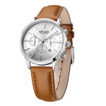 MEGIR Luksuslikud kvartsist naiste k&auml;ekellad Br&auml;nd Mood Sport Naiste Armastajad Kell Relogio Feminino naiste k&auml;ekelladele 2011 pruun/valge