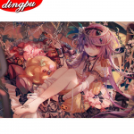 5D DIY Teemantmaal T&auml;ispuurimine &Uuml;marloomad &Ouml;&ouml;kull Teemanttikandid Ristpistes Lemmikkivist pildid Kristall 20X30CM