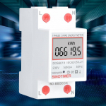 DDS6619-005 intelligentne &uuml;hefaasiline elektrienergia arvesti, 2p Din-riiniga voolum&otilde;&otilde;tur, 230 V