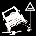 Autotarvikud Veoauto liiklusm&auml;rk Naljakas s&otilde;iduki kere aken helkurkleebised kleebiskaunistus must