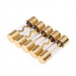 5 tk kullatud klaasist AGU kaitsmed kaitsmed komplekt auto heliv&otilde;imendi 100