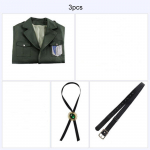 R&uuml;nnak hiiglasliku kaasmantli vastu, uurib korpuse r&uuml;hma kost&uuml;&uuml;me Cosplay tuulepluus Anime riietus, esinemine, cosplay kost&uuml;&uuml;m XS