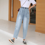 Naiste suures suuruses L-6XL teksad Naiste p&uuml;ksid suvised &otilde;hukesed laternap&uuml;ksid vabaaja vabad p&uuml;ksid naiste suured teksad p&uuml;ksid L helesinine v&auml;rv