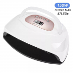 150 W SUN X8 MAX UV k&uuml;&uuml;nelamp 57 tk LED-iga k&uuml;&uuml;nekuivati ​​kuivatamiseks Geelvalguse automaatse sensoriga manik&uuml;&uuml;ri t&ouml;&ouml;riist US Plug