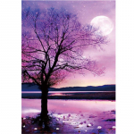 Maastik 5D DIY Teemantmaal t&auml;isruudu/&uuml;mmargune puur Kaunis maastik Teemanttikandi komplektid Ristpistes Kodukaunistuse kingitus Round 20x30cm valge