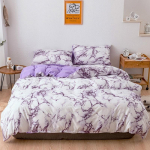 Tekikottide ja padjavarraste komplekt, kaheinimesevoodiga kaheinimesevoodi, t&auml;issuuruses kuninganna kattekatted US-Twin lilla