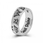 Vintage gooti pealuu lilledega s&uuml;dames&otilde;rmused naistele Hip Hop punk h&otilde;bedase v&auml;rvi ingli konn liblikas s&otilde;rme s&otilde;rmuse ehted CS5425001