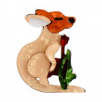 Blucome Fashion akr&uuml;&uuml;list loomade pross Elutruu multikas K&auml;nguru pross naistele Lastele S&auml;rgikott Hijab Pin helepruun v&auml;rv