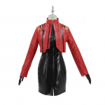 Anime Cosplay kost&uuml;&uuml;m Kunstnahast Evangelion Cosplay Misato Katsuragi Cosplay Kost&uuml;&uuml;mid Kleit Mantel Vormiriietus Halloweeni Naiste kost&uuml;&uuml;m S&Evangelion