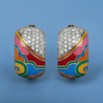 Moodsad k&otilde;rvar&otilde;ngad naiste ebakorrap&auml;rase v&auml;rviga epoksiidist naiste k&otilde;rvar&otilde;ngad lihtsad pruudi ehted k&auml;sitsi valmistatud emailiga k&otilde;rvar&otilde;ngad mitmev&auml;rviline