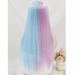 LISI HAIR Naiste mood pikad sirged poolv&auml;rvi must punane roosa sinine Cosplay juuste parukas tukkidega pikk sirge s&uuml;nteetilisest kiust juuksel&otilde;ik