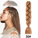Jumbo Braiding Hair 24 Tolli 100G Patsid Juuksepikendused Pure Ombre Colors K&otilde;rge temperatuuriga s&uuml;nteetilisest kiust pikendused naistele